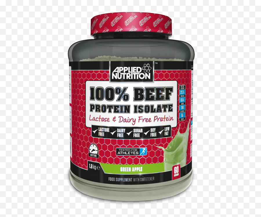 100 Beef Isolate 18kg Green Apple - Applied Nutrition Beef Protein Png,Green Apple Png