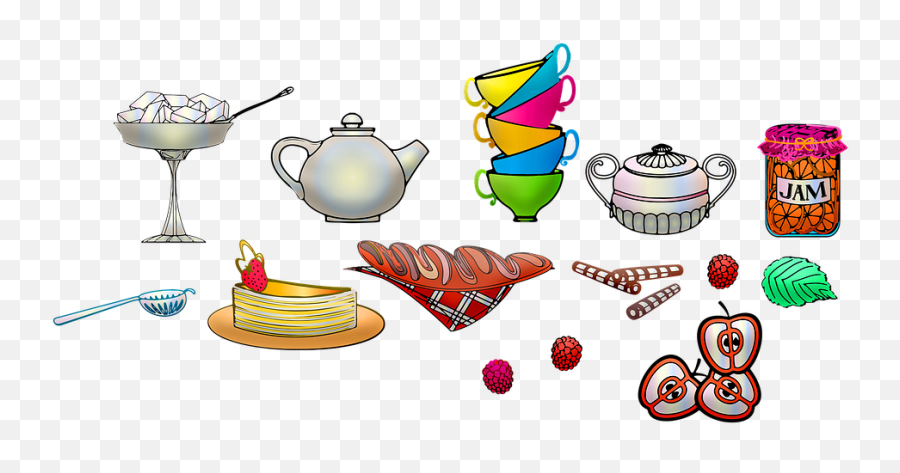 Tea Set High Sweets - Free Image On Pixabay Cake Png,Tea Set Png