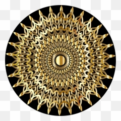 Gold Radial Dots No Background Free Svg - Circle Dot Pattern Png,Dots Transparent Background
