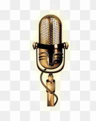 Microphone - Gold Png Transparent Cartoon Jingfm