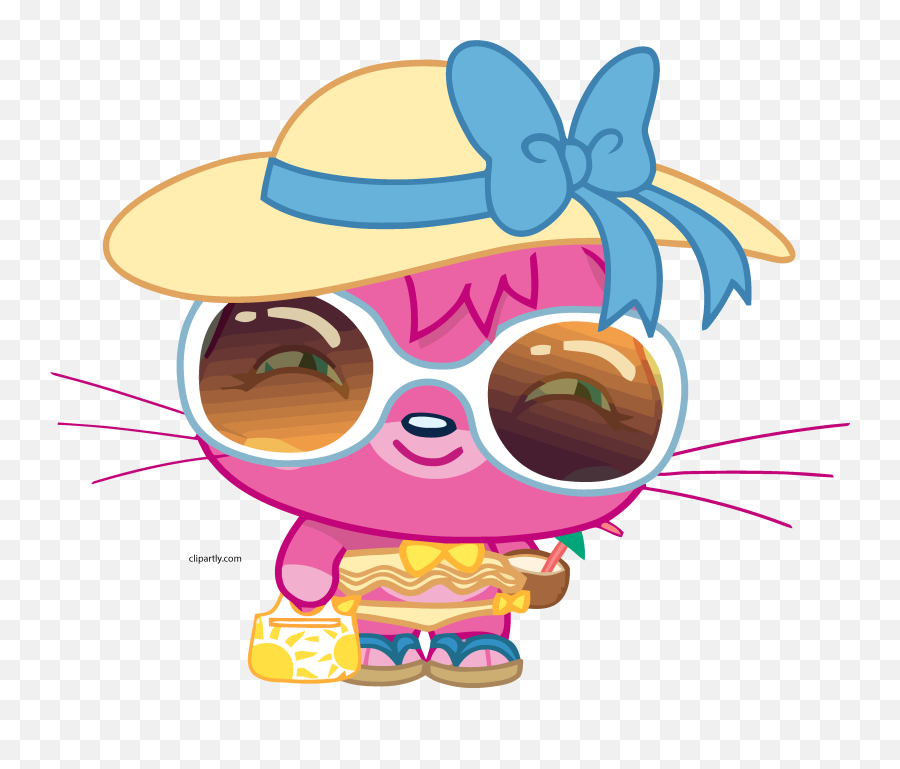 Beach Poppet Hat Clipart Png - Poppet From Moshi Monsters,Beach Clipart Png