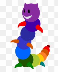 Rainbow Caterpillar Png Clip Arts For - Rainbow Cartoon Caterpillar,Caterpillar Png