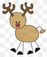Santa Reindeer Clipart Png - Art Bay Drawing