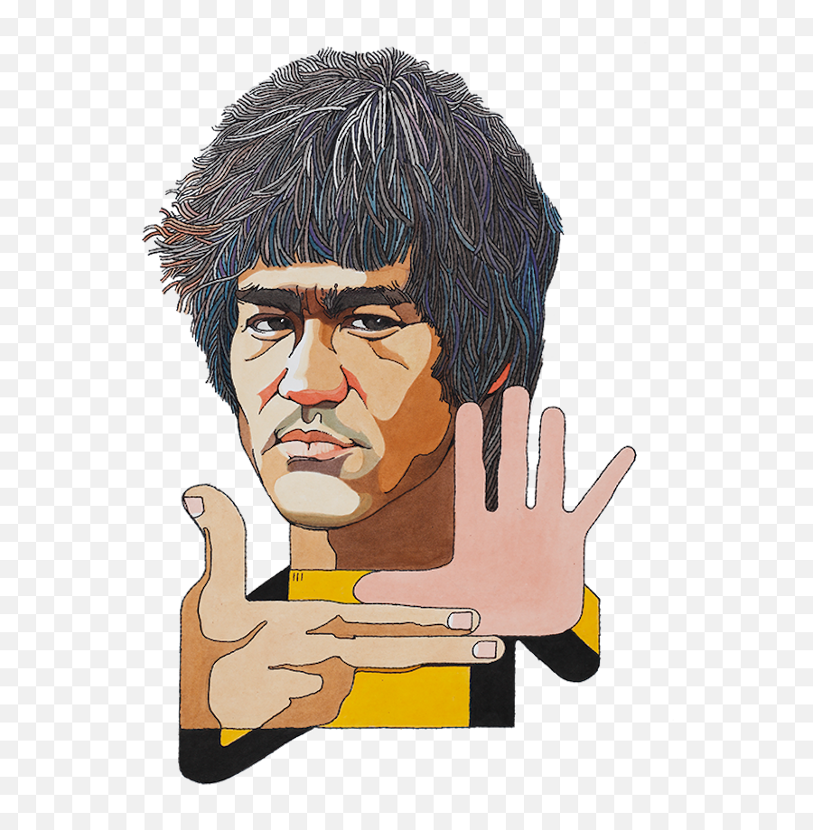 Celebrities Get Caricatured By Hong Kong Artist Yuen Tai - Avenue Of Stars Png,Bruce Lee Png