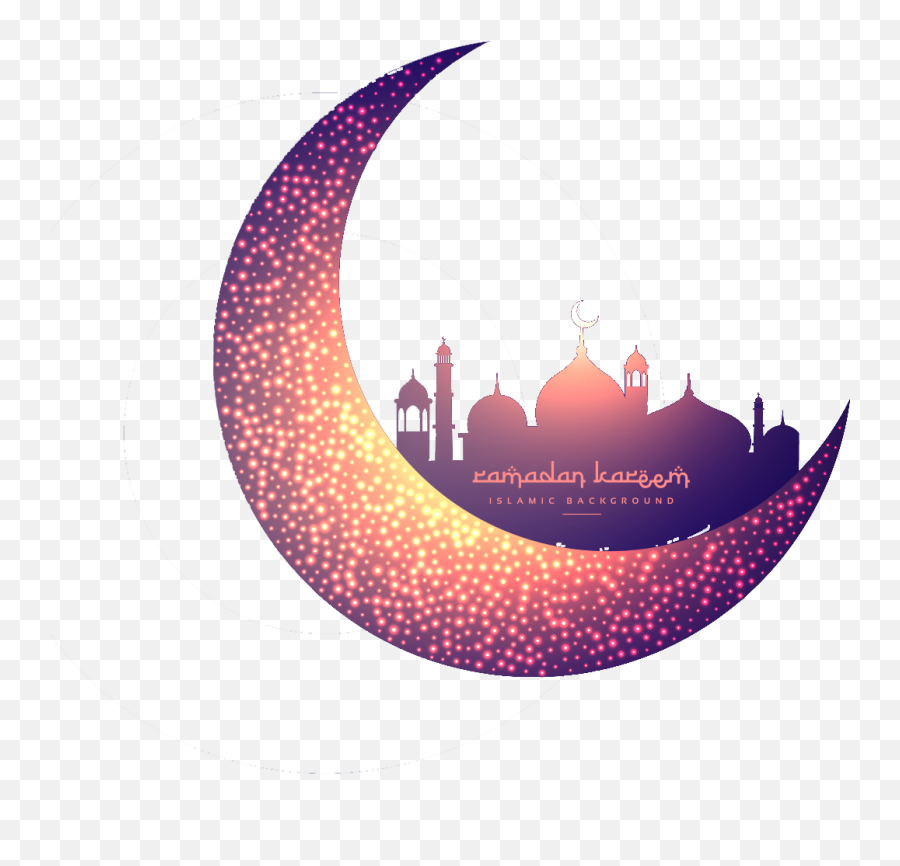 Download Half Moon Images Png - Moon And Mosque Png Full Transparent Islamic Png,Moon With Transparent Background