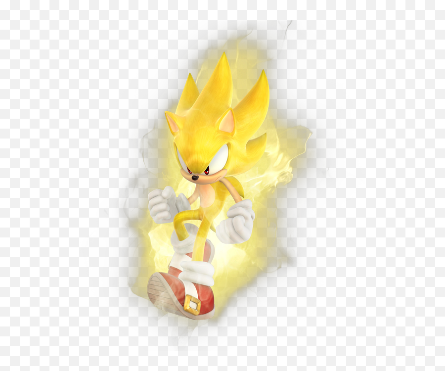 How Powerful Is Super Sonic And The Power Of Chaos - Super Sonic And Super Shadow Png,Chaos Emerald Png