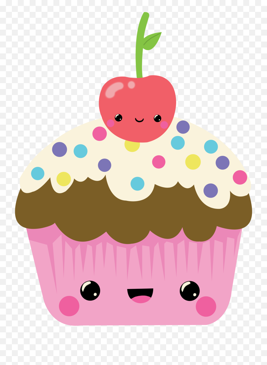 Cute Cupcakes Clipart Png - Imágenes De Cupcakes Animados,Cupcake Png