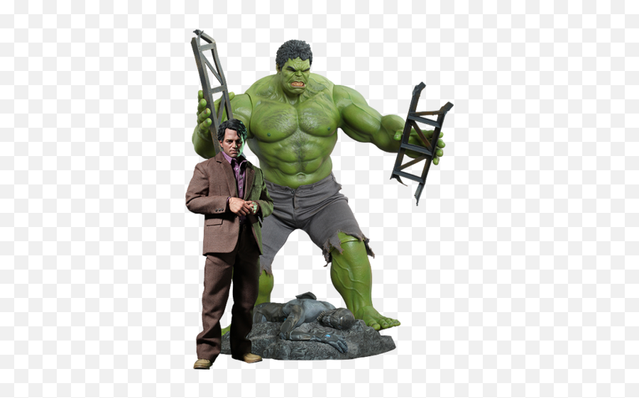 Bruce Banner And Hulk Sixth Scale Figure Set - Hot Toys De Hulk Png,The Hulk Png