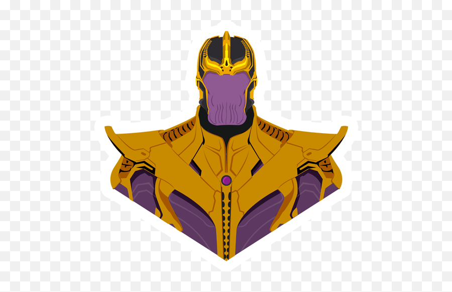 Thanos Popart Sticker - Just Stickers Art Wallpaper Thanos Png,Thanos Png