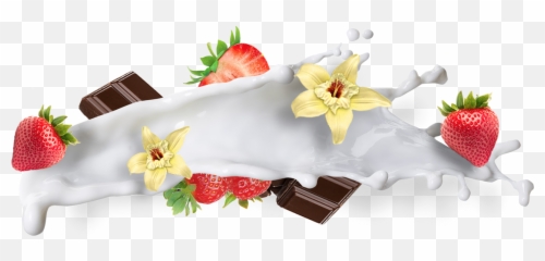 Download Hd Flavor - Banana Milk Splash Png Transparent PNG Chocolate Strawberry