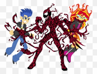 Sunset Shimmer And Carnage Png Image - Spiderman X Sunset Shimmer,Carnage Png