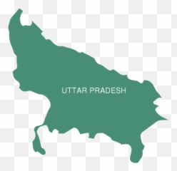 Transparent Png Svg Vector File - Uttar Pradesh Map