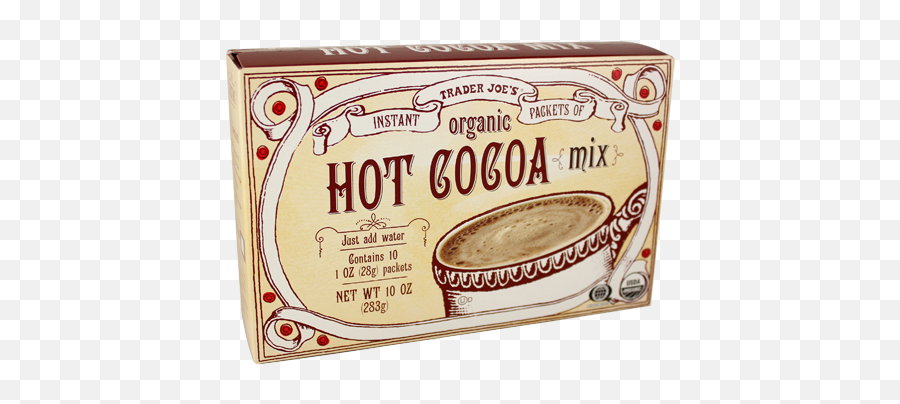 Trader Joeu0027s Organic Hot Cocoa Mix Green Man Review - Trader Hot Cocoa Png,Hot Cocoa Png