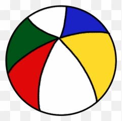 Beach Ballloring Pages Clipart - June Art png