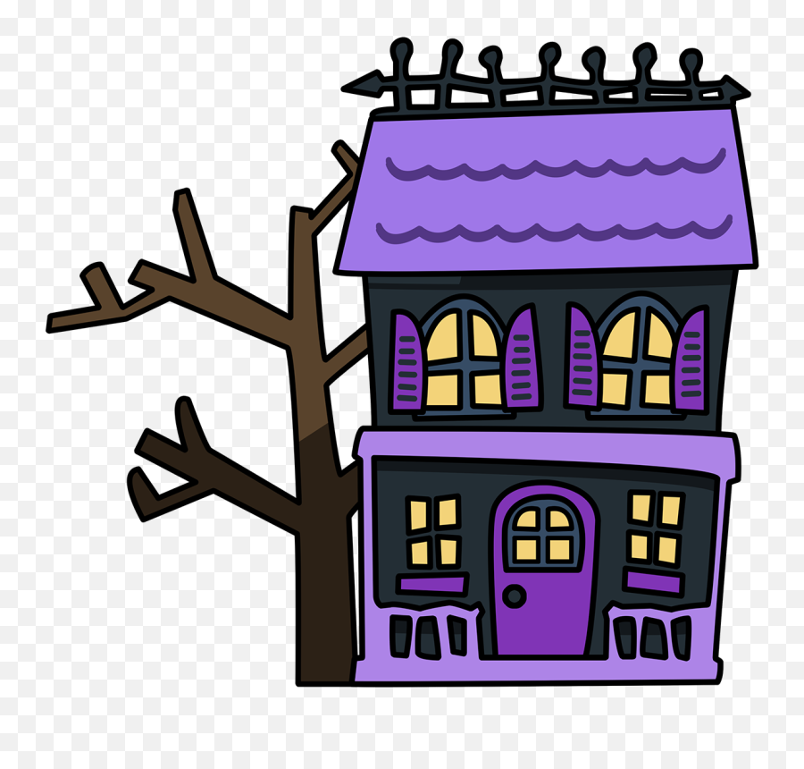 Free Cartoon Picture Of House Download - Cartoon Haunted House Art Png,House Cartoon Png