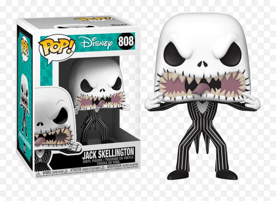 Funko Pop The Nightmare Before Christmas - Jack Skellington With Scary Face 808 Png,Jack Skellington Png