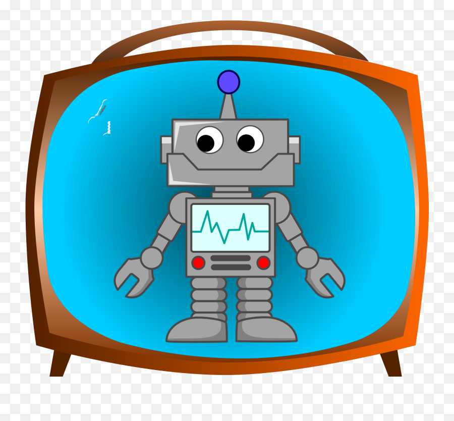 Blue Robot Svg Clip Arts Download - Chat Bot Png,Robot Clipart Png