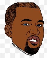 Kanye West Face Png - For Adult