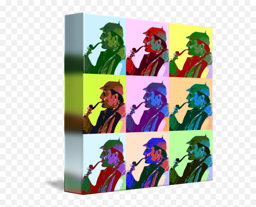 Sherlock Holmes Pop Art By Matthew Lacey - Hound Of The Baskervilles Basil Rathbone As Sherlock 1939 Png,Sherlock Png