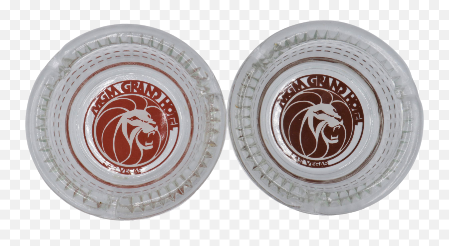 Mgm Grand Hotel Glass Ashtrays - Mgm Grand Png,Mgm Grand Logo