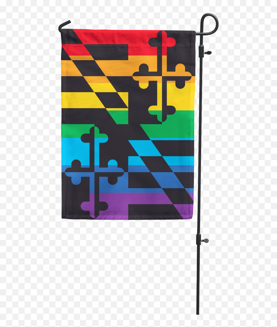 Maryland Rainbow Pride Garden Flag - Maryland Iphone Png,Maryland Flag Png