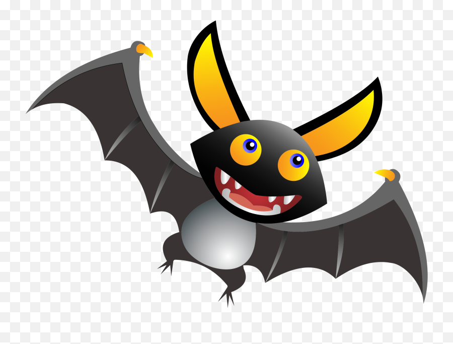 Spooky Clipart Bat - Cartoon Bat Png,Bats Png