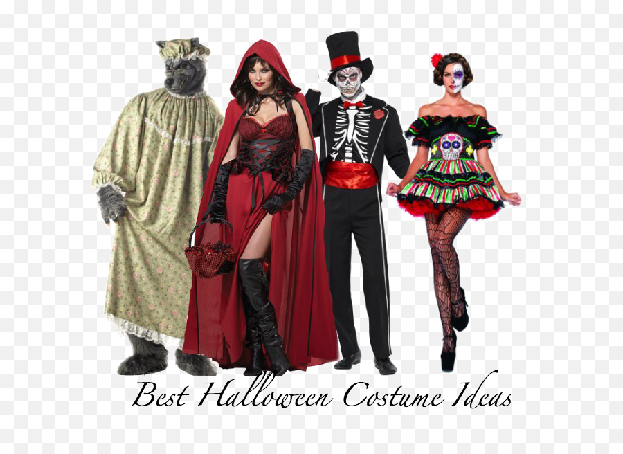 Halloween Costume Png Transparent - Red Riding Hood And Wolf Couple Costume,Halloween Costume Png