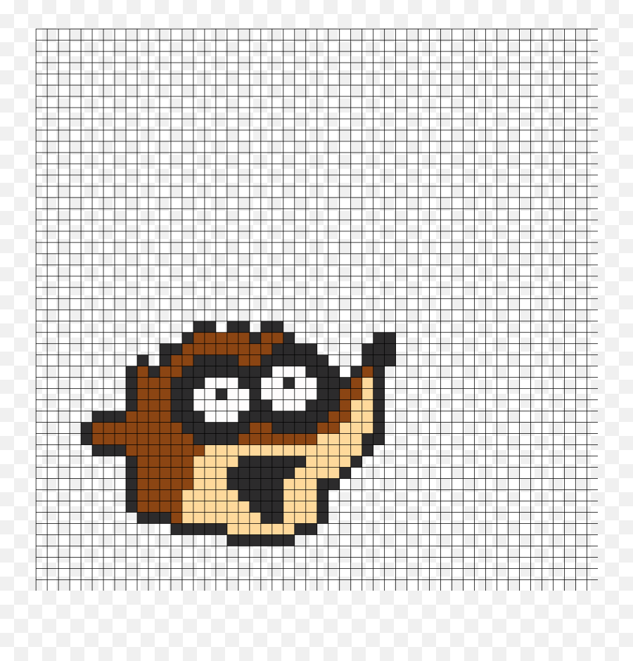 Regular Show Rigby Perler Bead Pattern Sprites - Pixel Art Christmas Hat Png,Regular Show Png