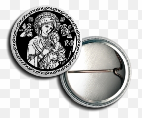 The Refuge And Hope Of Sinners Button Blessed - Solid png