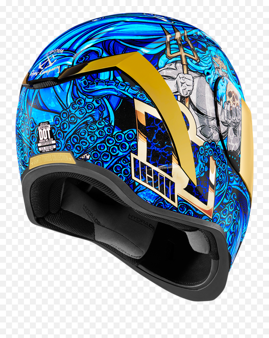 Icon Airfom Ships Company Unisex - Motorcycle Helmet Png,Blue Icon Motorcycle Helmet