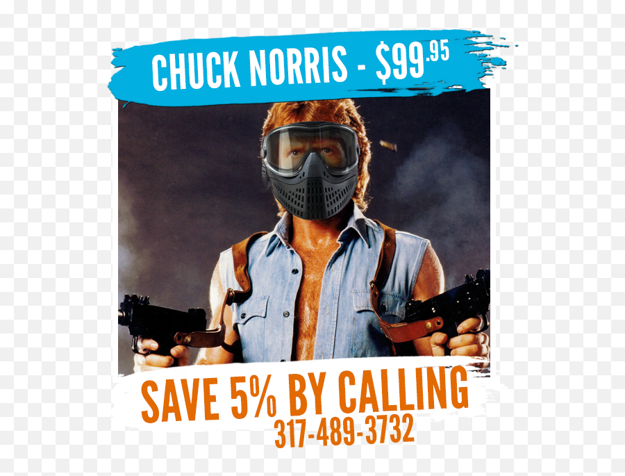 Paintball Parties - Chuck Norris Movies Png,Icon Paintball Gun Price