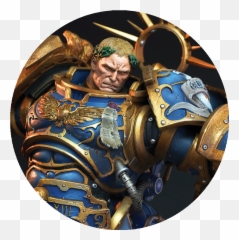 Guilliman Vs Chaos Space Marine Diorama - Tall Scale png