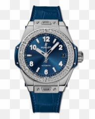 Big Bang One Click Steel Blue Diamonds - Hublot Png,Steel Png