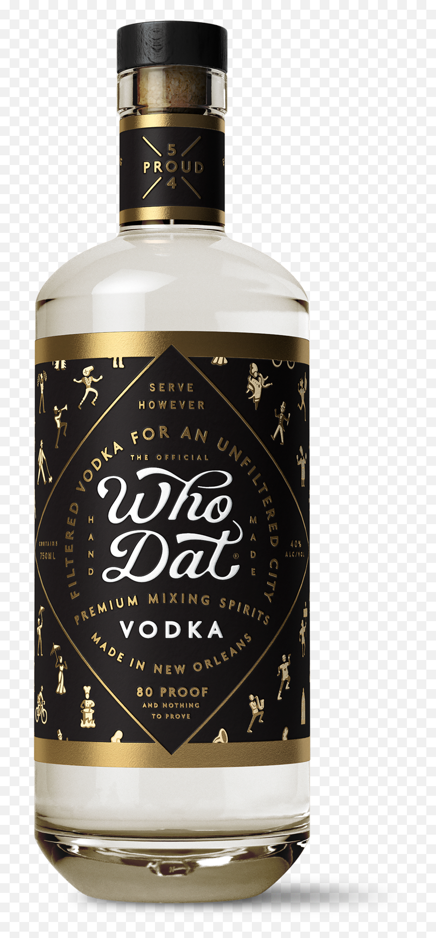Who Dat Premium Mixing Spirits - Dat Vodka Png,Vodka Png