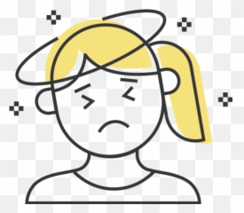 Coronavirus Dizziness Woman Free Icon Of Covid - 19 png