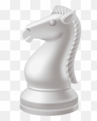 Picture - White Knight Chess Piece png