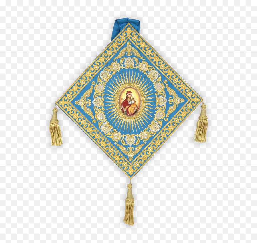 Embroidered Club With The Icon Mother Of God Smolensk - Religion Png,Icon Of The Mother Of God