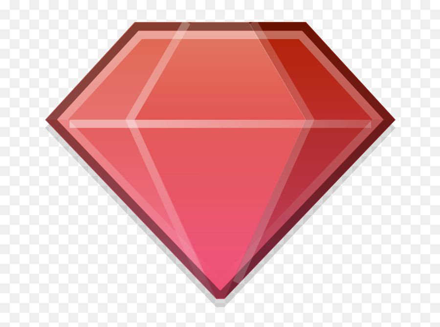 Diamond Free To Use Clip Art 2 - Red Cartoon Ruby Transparent Png,Cartoon Diamond Png