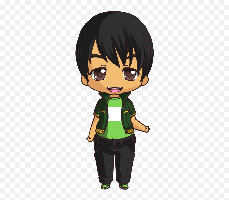 Meet Ecko Geckonotes Chibi - Fictional Character Png,Roblox Youtube Icon Maker