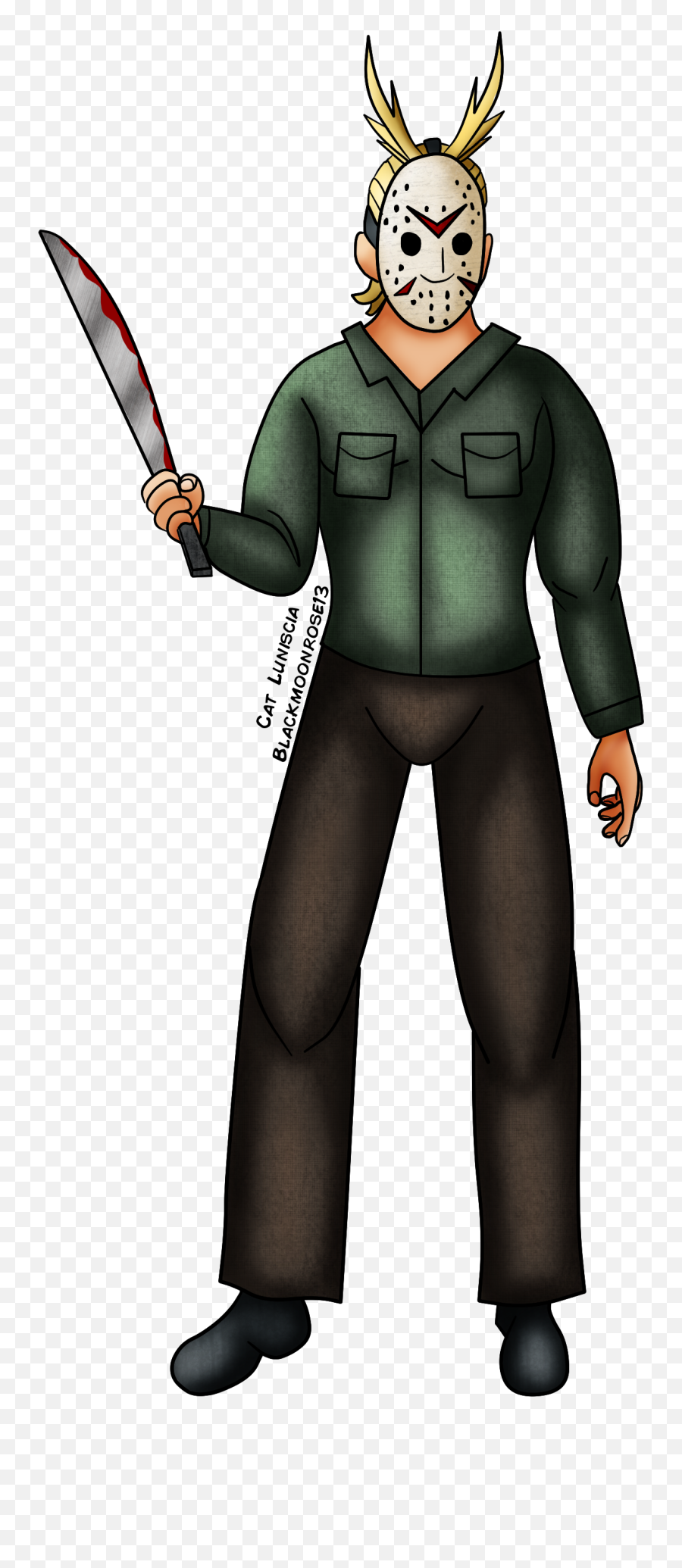Jason Voorhees All Might By Blackmoonrose13 - Jason Voorhees All Might Png,All Might Png