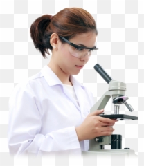Scientist Icon Clipart - Women With Microscope Png,Scientist Png