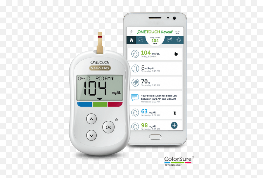 Onetouch Verio Flex Blood Glucose Meter - One Touch Verio Flex Png,Flex Mobile App Icon