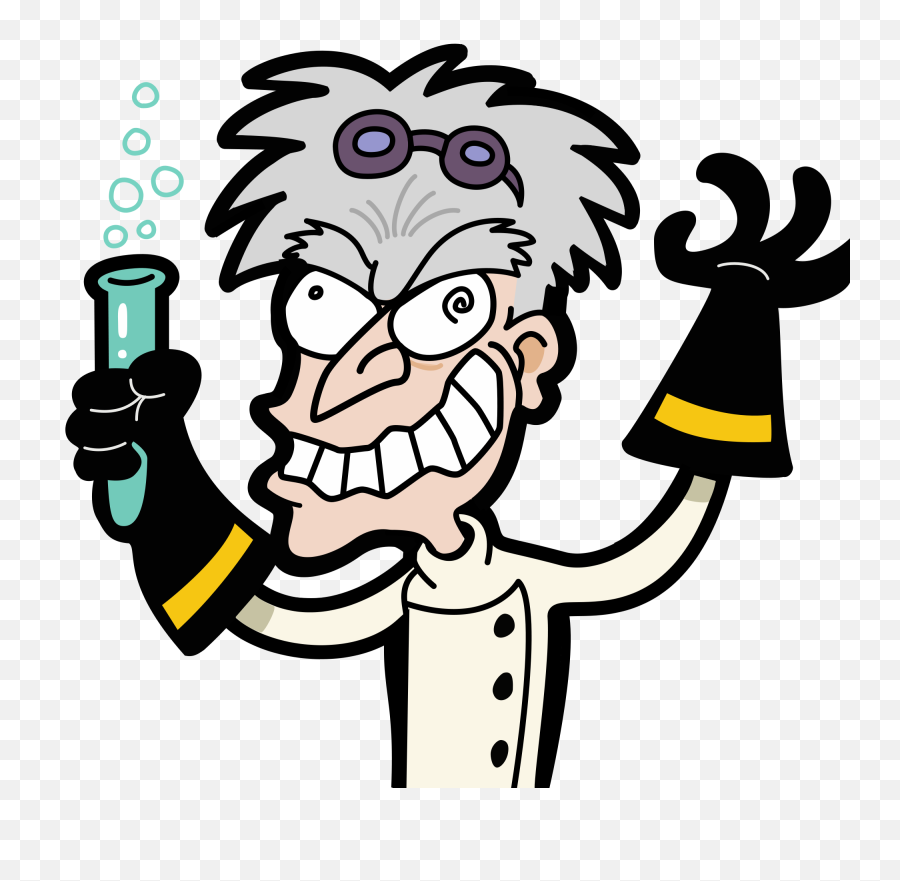 Filemad Scientist Transparent Backgroundsvg - Wikimedia Mad Scientist Clipart Png,Beard Transparent Background