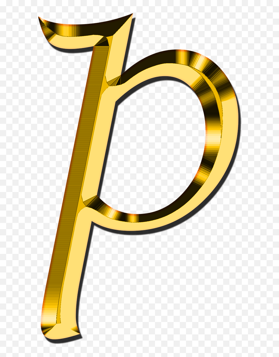 Small Letter P Transparent Png - Gold Letter O Png,P Png
