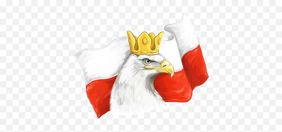 Eagle And Polish Flag Sticker U2013 My Heritage - Polish Flag With Eagle Simple Png,Poland Flag Png