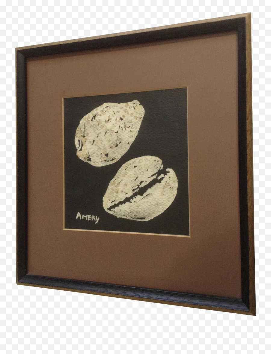 Download J Amery Coffee Bean Watercolor Painting Signed By - Picture Frame Png,Painting Frame Png