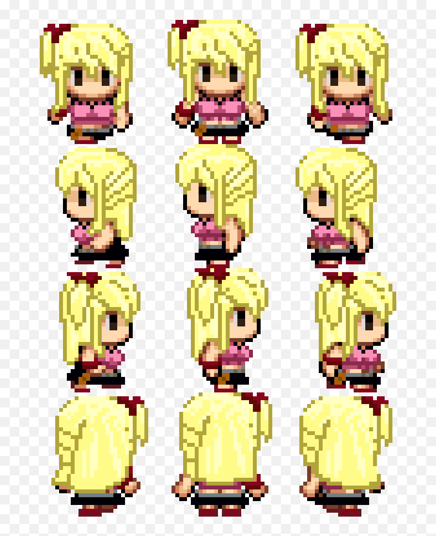 Sprite Lucy Heartfilia U2013 Lee0zu0027s Creations - Lucy Heartfilia Pixel Art Png,Lucy Heartfilia Transparent