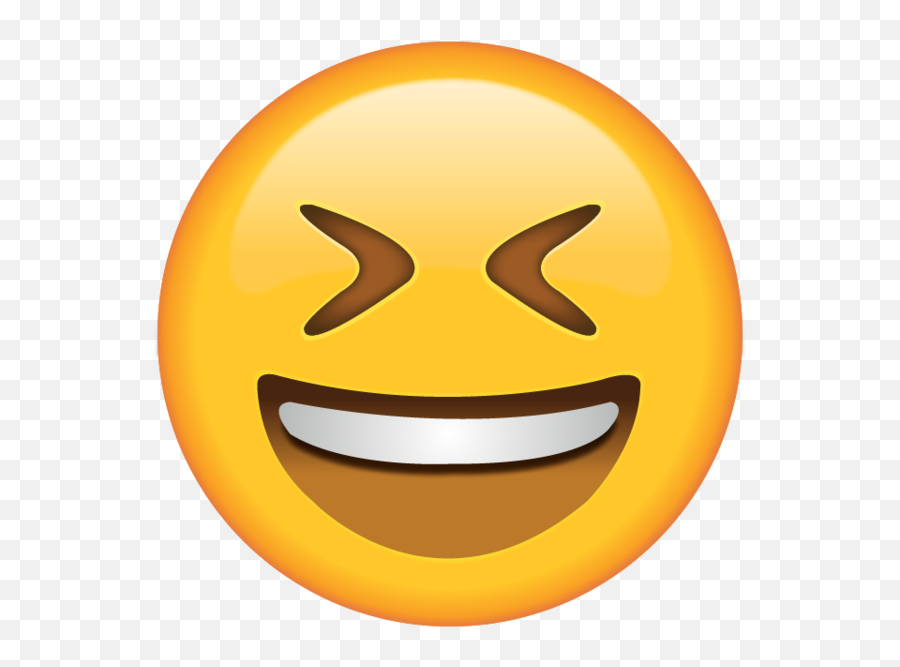 Smiling Face With Tightly Closed Eyes - Emojis Smiling Png,Laughing Face Png