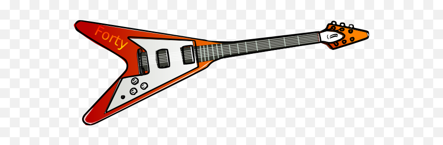 Library Of A Rock And Roll - Guitar Electric Clipart Png,Rock And Roll Png