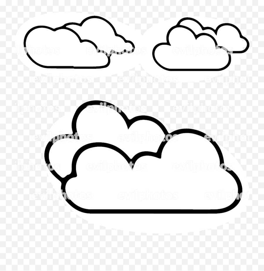 Cloud Drawing - Clip Art Png,Clouds Background Png